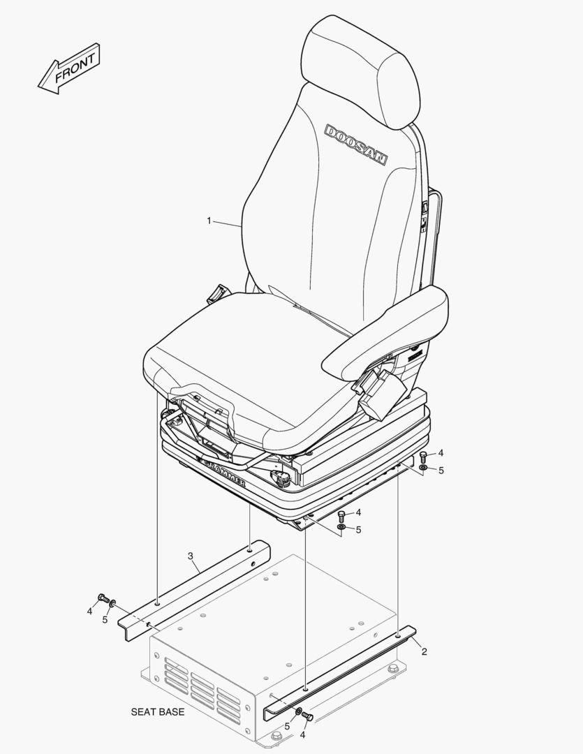 1450 SEAT ASSY;AIR SUS