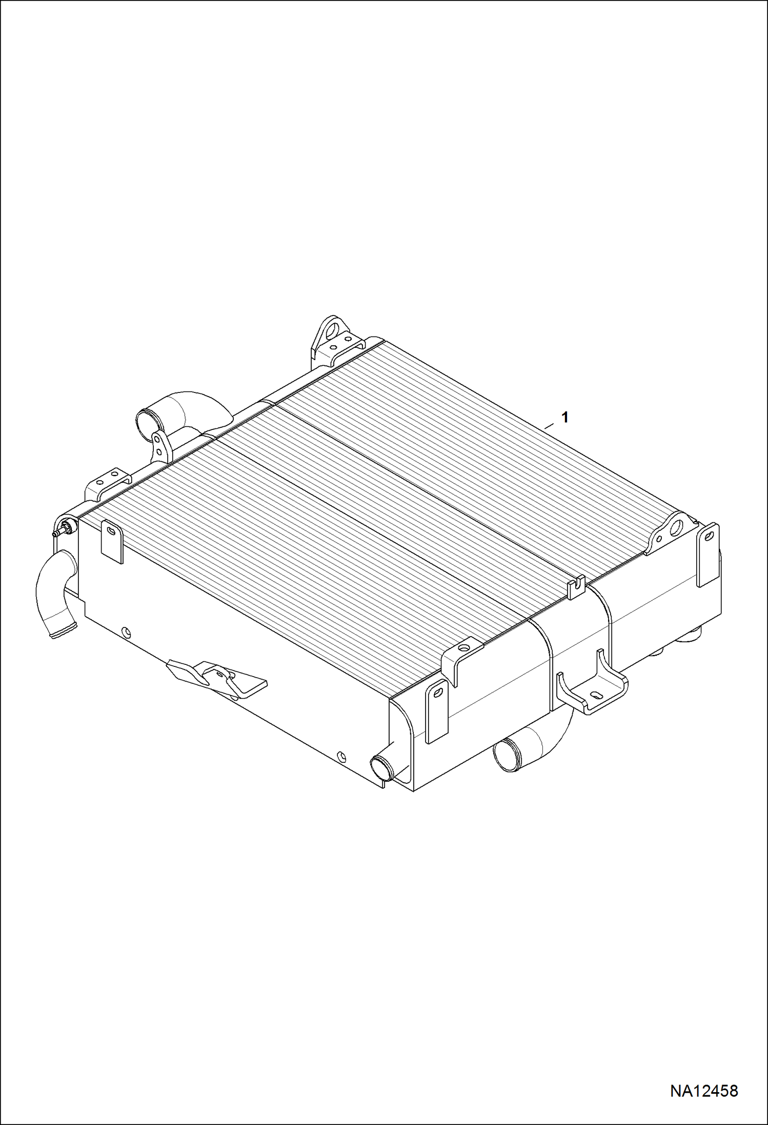 ДВИГАТЕЛЬ И КРЕПЕЖНЫЕ ДЕТАЛИ (ТЕПЛООБМЕННИК РАДИАТОРА)