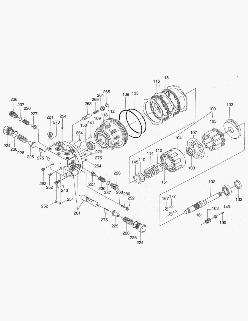 Схема 4211 TRAVEL MOTOR [50370~]