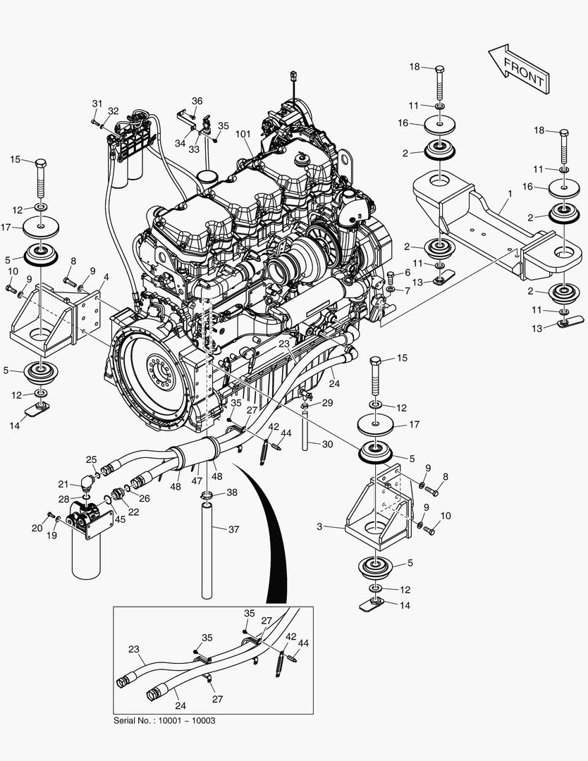 МОНТАЖ ДВИГАТЕЛЯ