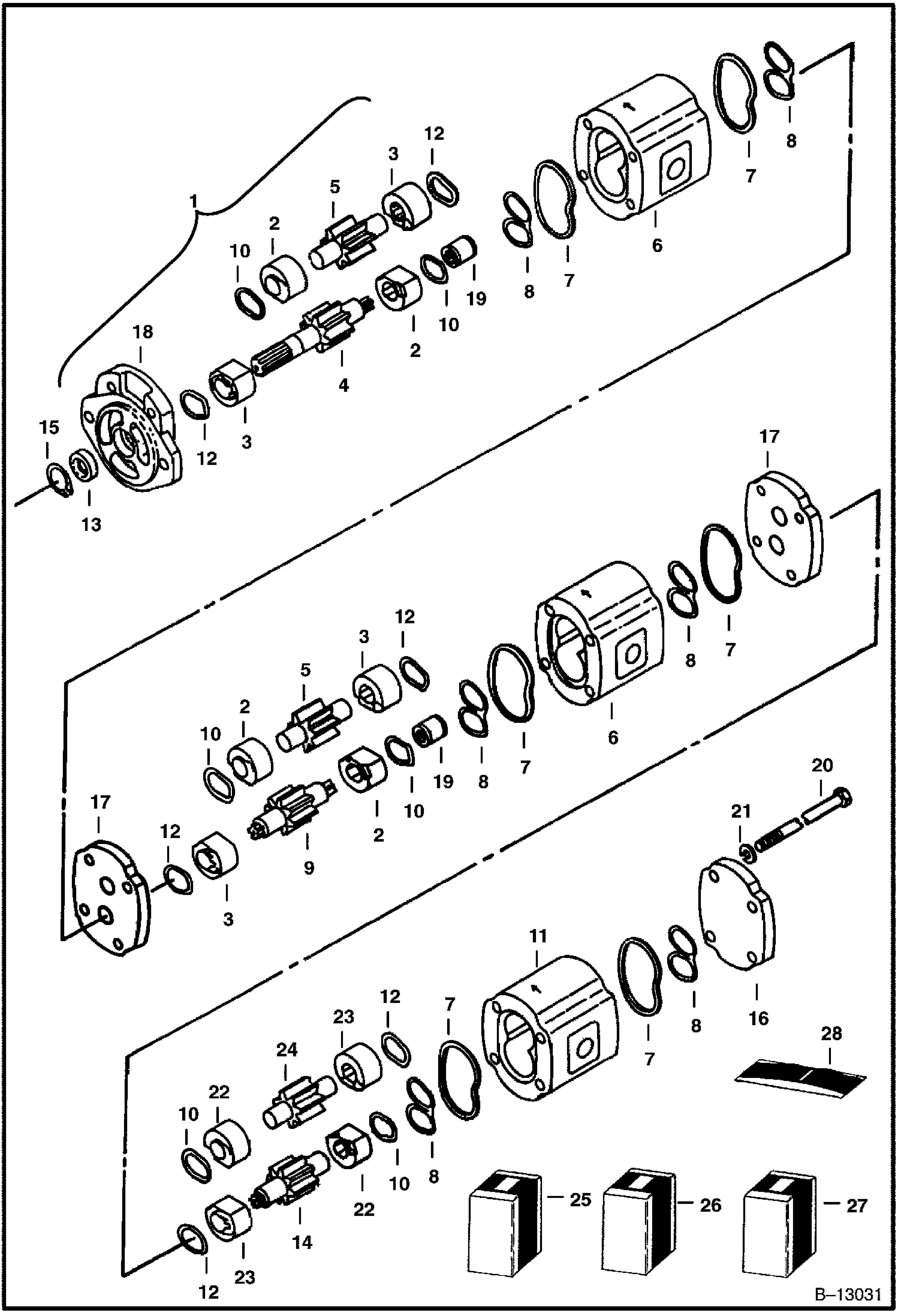 Схема ШЕСТЕРЕННЫЙ НАСОС