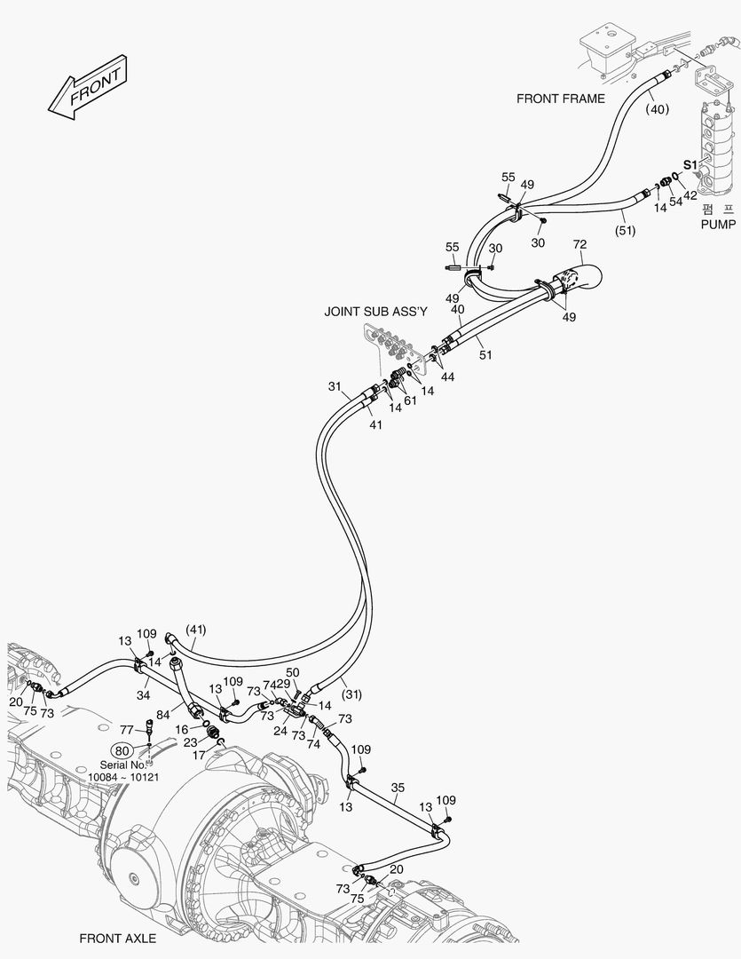 5631 OIL COOLER PIPING - AXLE(1)