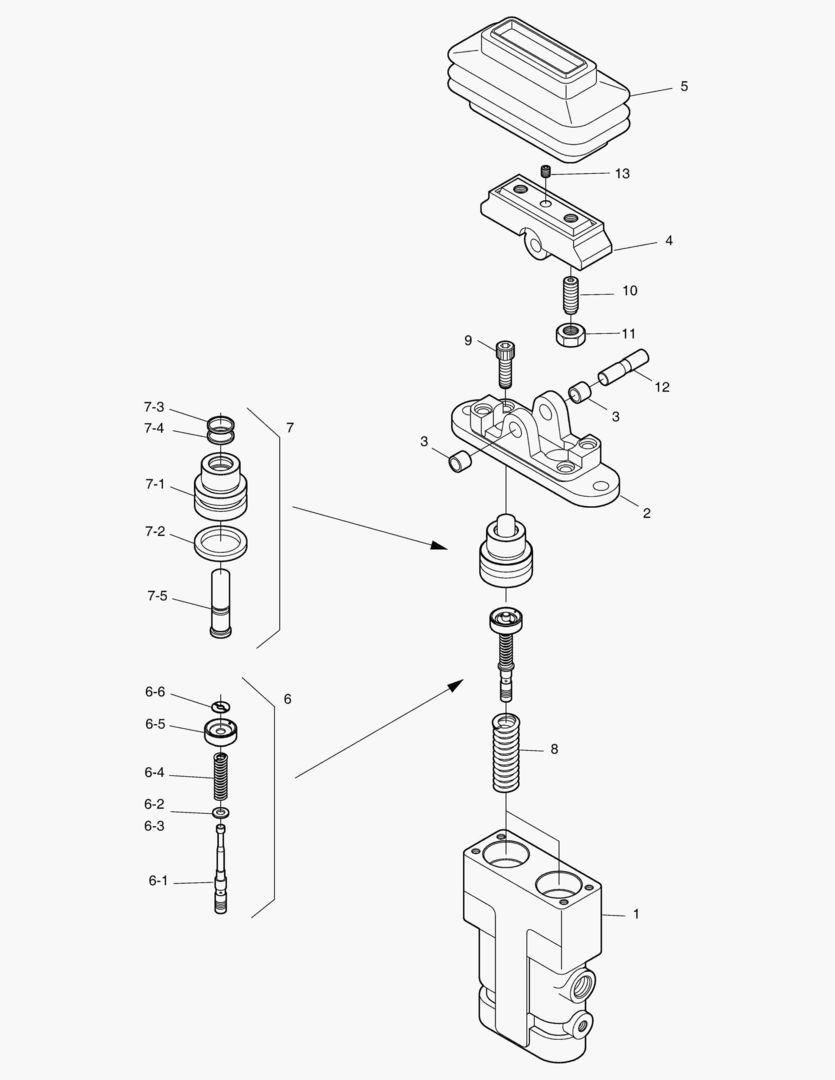 КЛАПАН ПЕДАЛЬНЫЙ - 2 ПУТИ