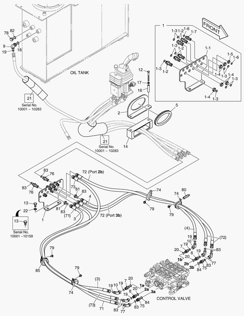 ТРУБОПРОВОД СЕРВОУПРАВЛЕНИЯ - 3-Й РЫЧАГ