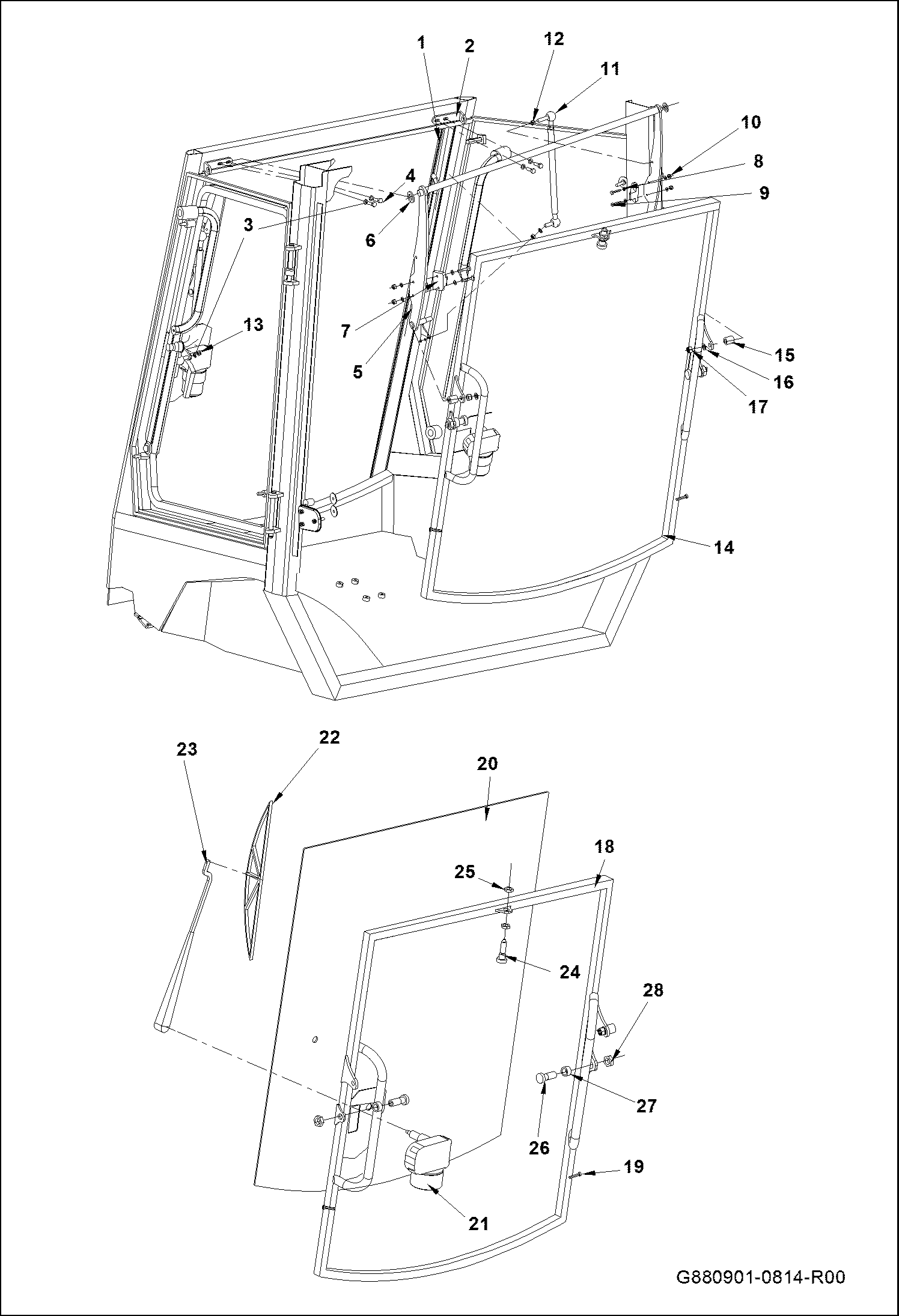 ЗАДНЯЯ РАМА КАБИНЫ В СБОРЕ