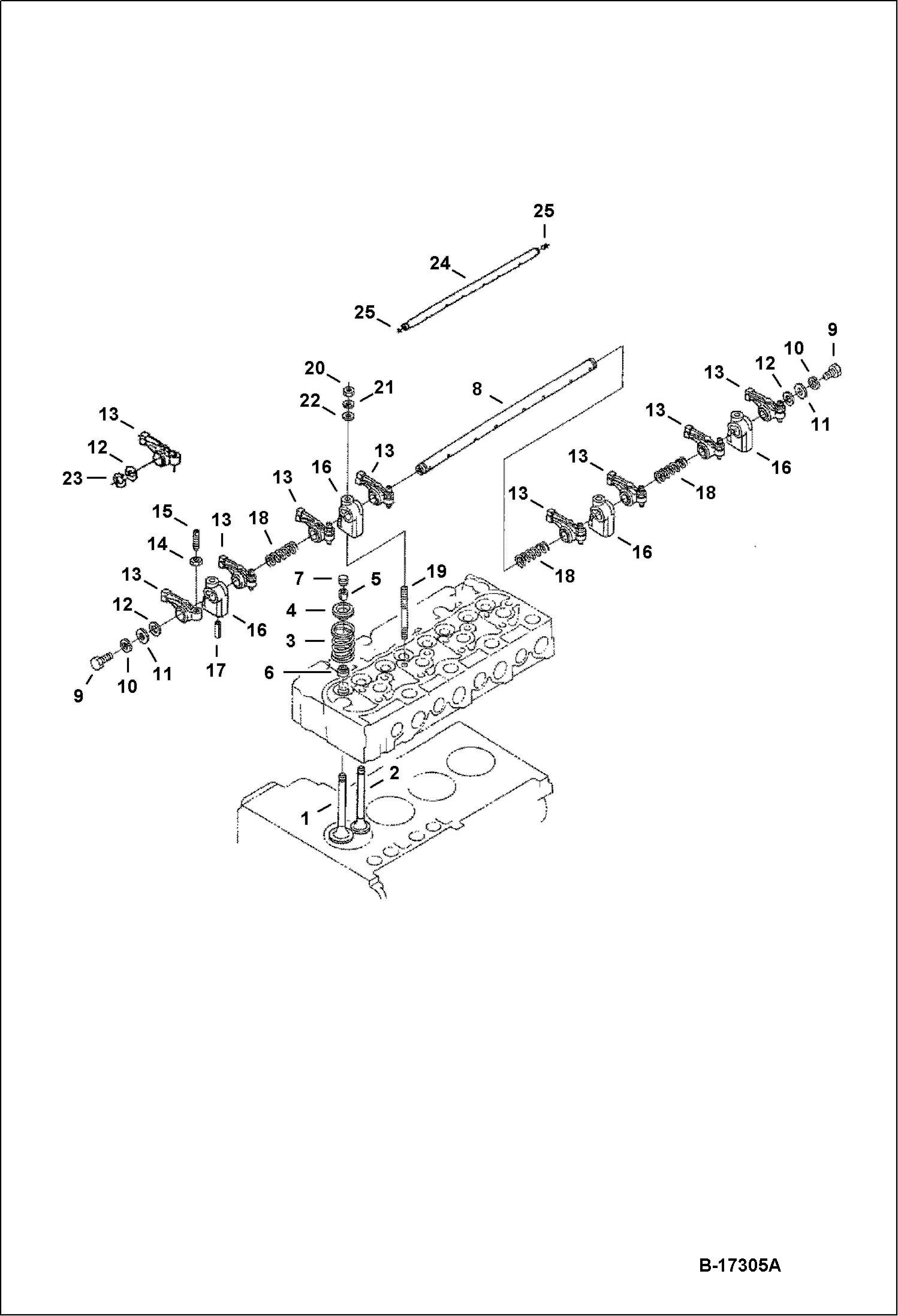 ПЛЕЧО КОРОМЫСЛА КЛАПАНА (KUBOTA - V2003T)