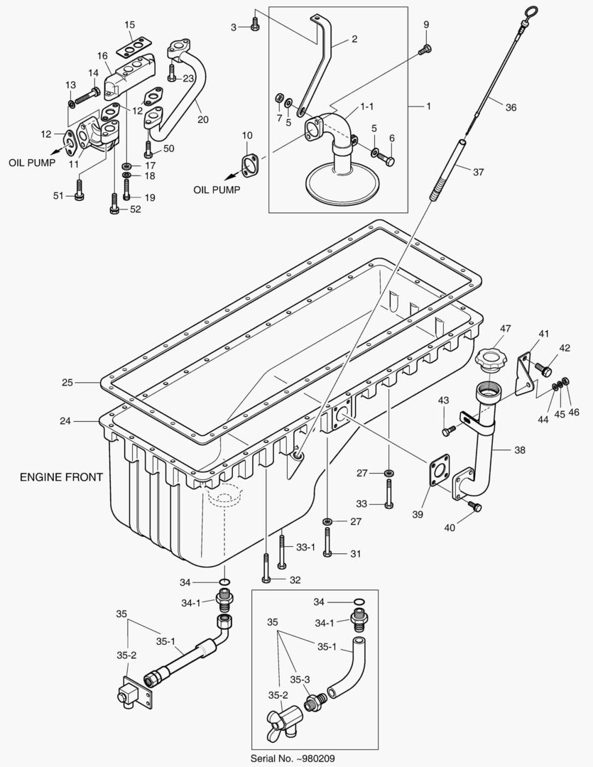 МАСЛЯНАЯ ТРУБКА-В ПОДДОНЕ КАРТЕРА