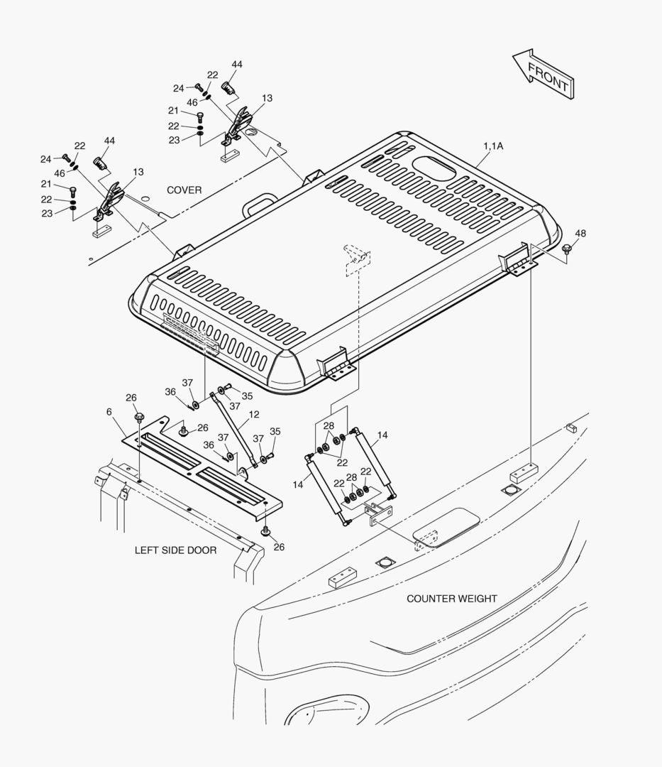 КРЫШКА ДВИГАТЕЛЯ
