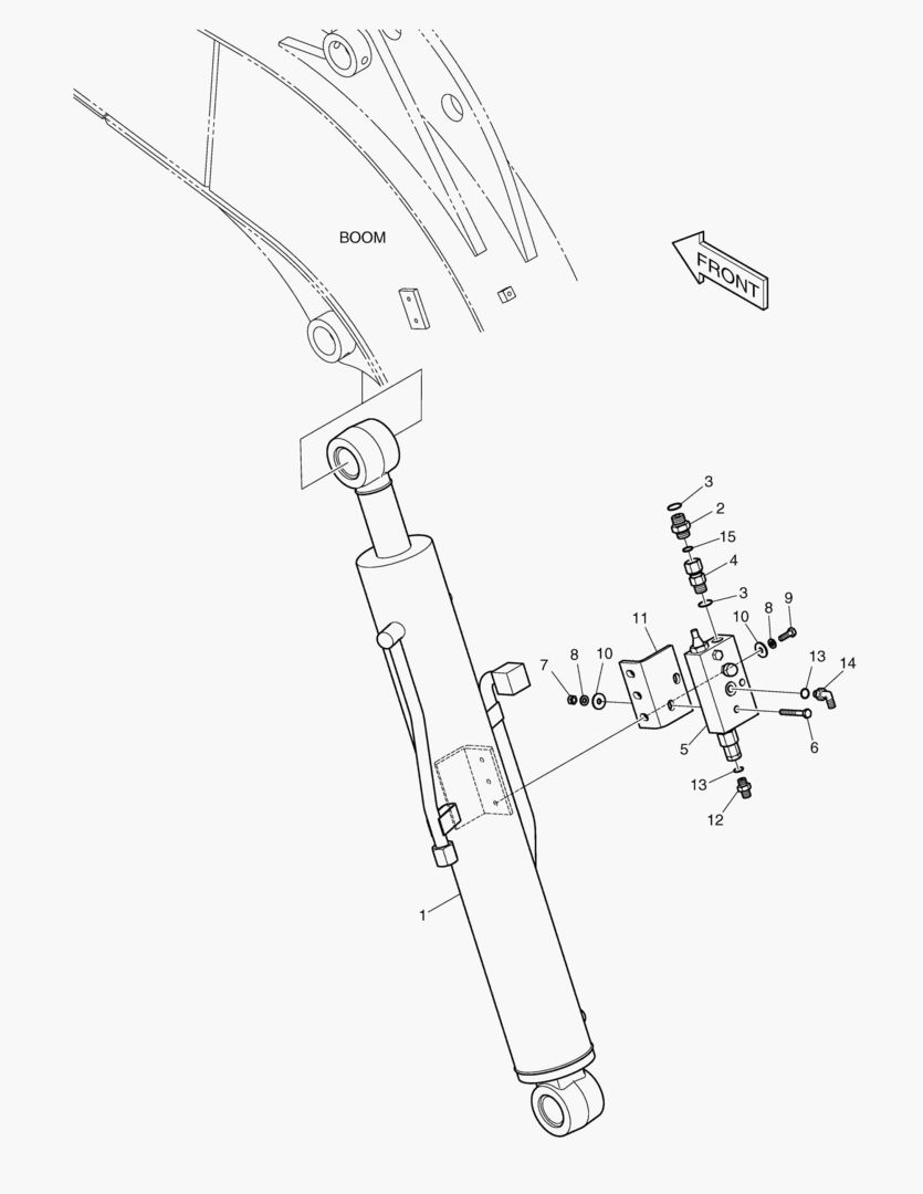 ГИДРОСИСТЕМА СТРЕЛЫ - ГИДРОЗАМОК