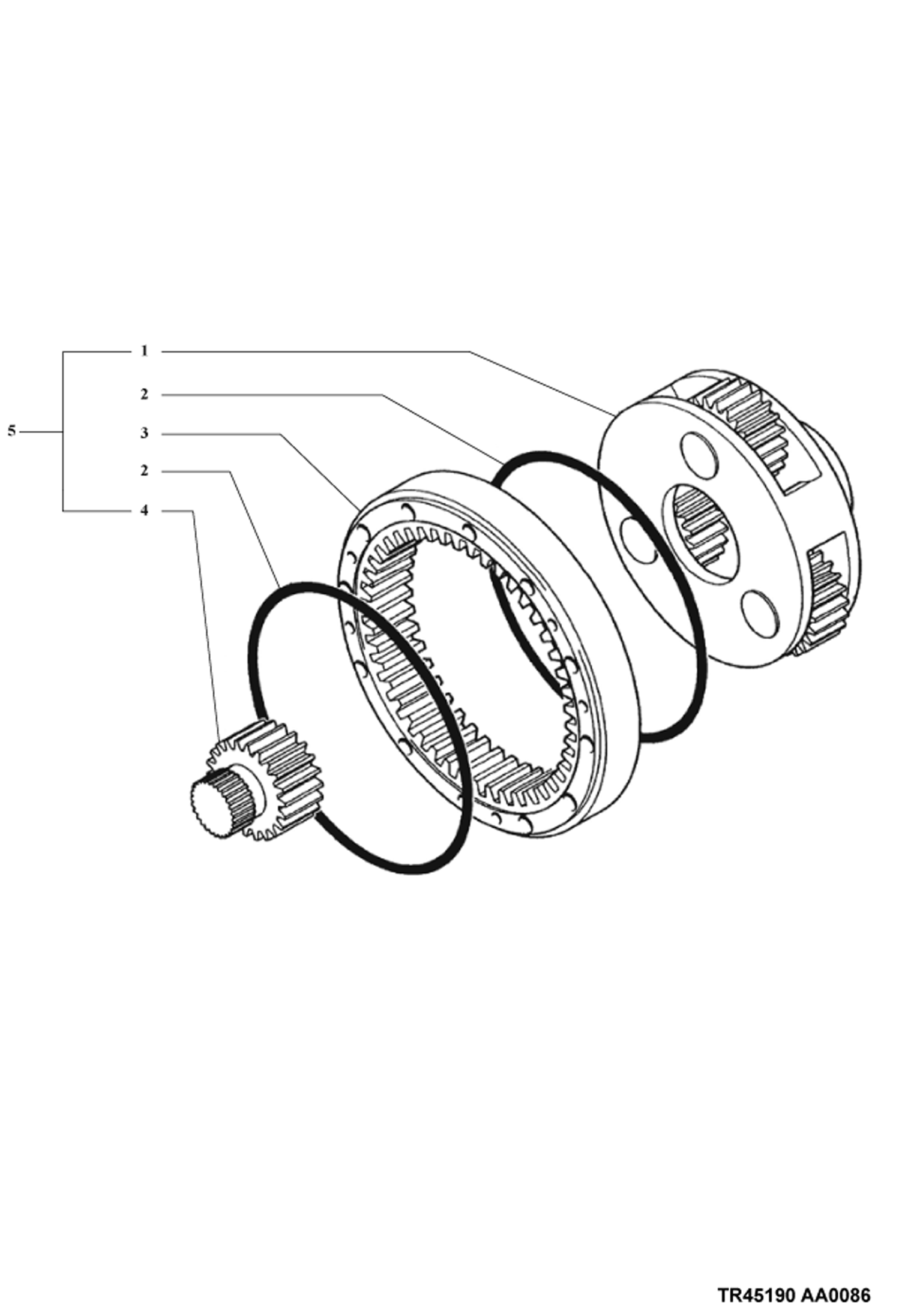 ПРИВОД ПОВОРОТНОГО МЕХАНИЗМА (ПЕРЕДАЧИ) (2 ПЛАТФОРМЫ)