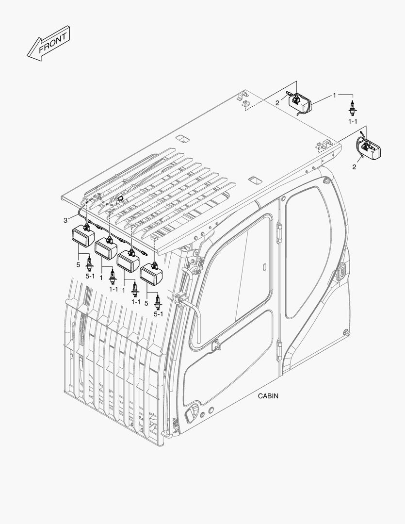 7120 WORKING LAMP - 6 LAMP(FOGS & HALOGEN)