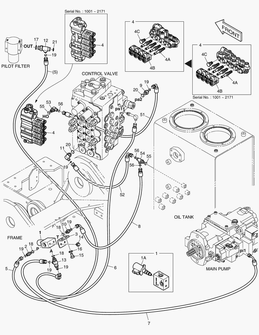 ТРУБОПРОВОД СЕРВОУПРАВЛЕНИЯ - ОДИН ПУТЬ