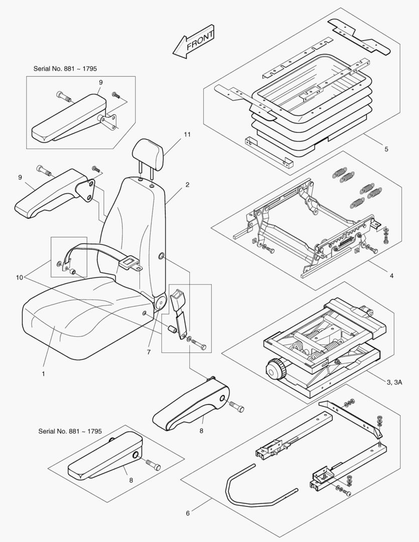 1416 SEAT-EXCEPT EUROPE & U.S.A [881~]