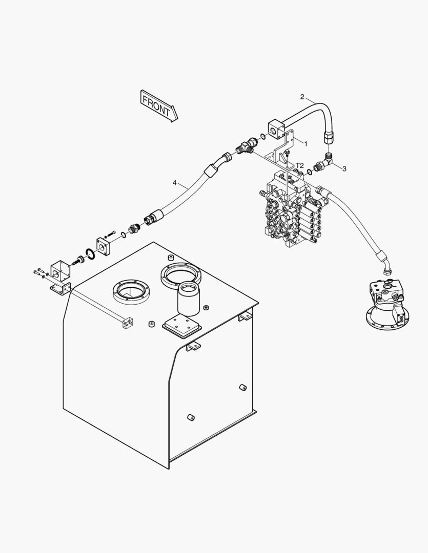 Спецтехника 1220 OIL COOLER PIPING;WITH DOZER
