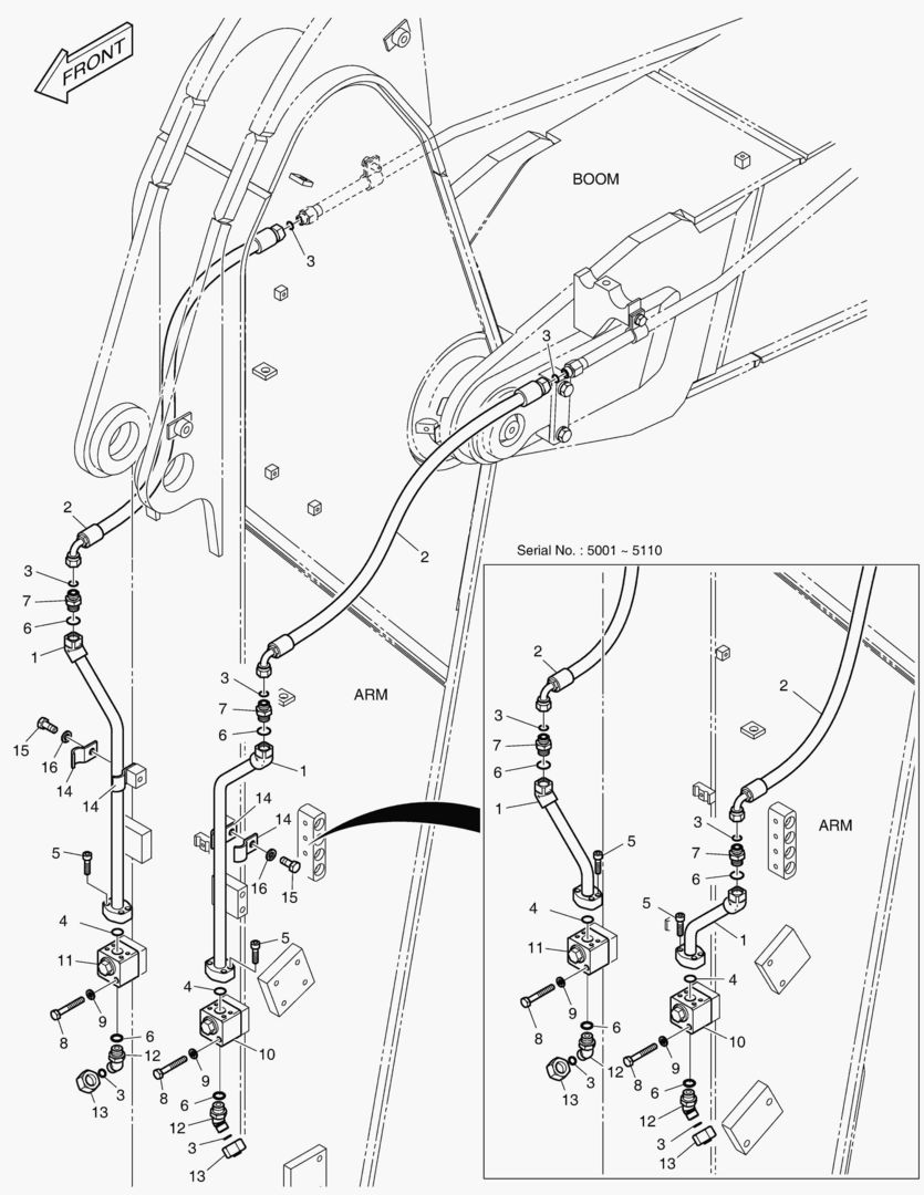 ГИДРОСИСТЕМА РУКОЯТИ - РУКОЯТЬ 2.5 м(ВРАЩАЮЩИЙСЯ)