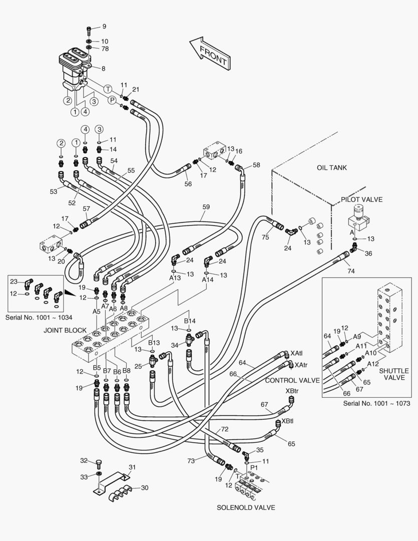 ТРУБОПРОВОД СЕРВОУПРАВЛЕНИЯ(3)-СОЕДИНЕНИЕ