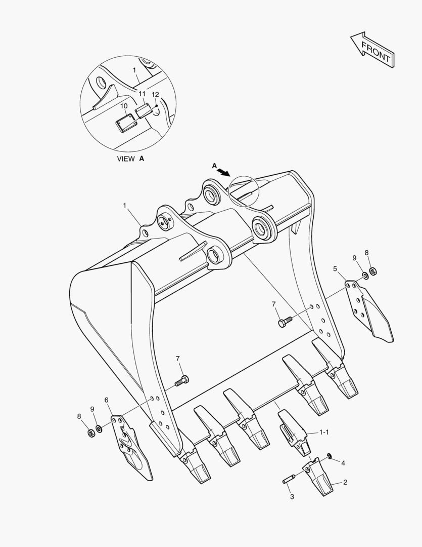 6670 BUCKET ASS`Y - 1.28mВі