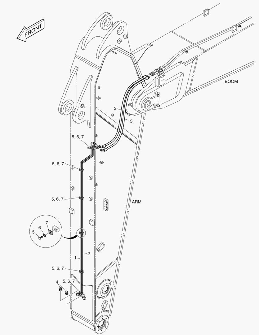 ГИДРОСИСТЕМА РУКОЯТИ - БЫСТРАЯ ПОСАДКА(РУКОЯТЬ 2.95 м)