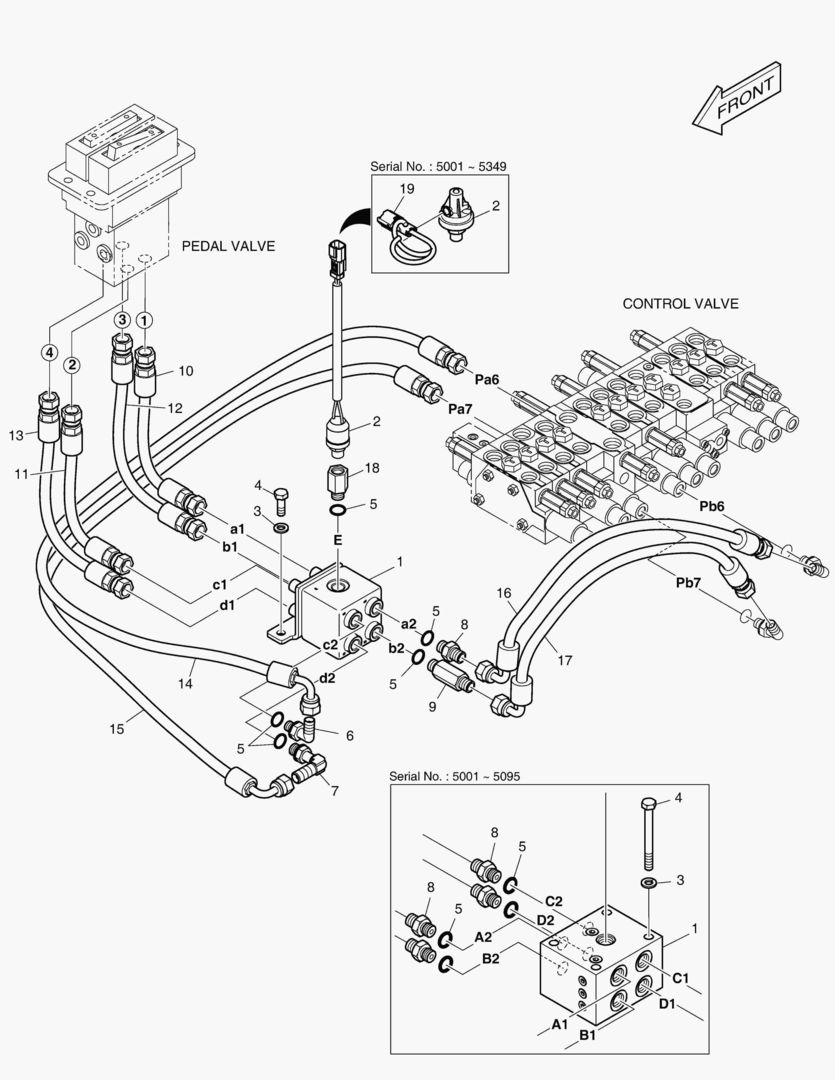 ТРУБОПРОВОД СЕРВОУПРАВЛЕНИЯ - СИГНАЛ ЗАДНЕГО ХОДА