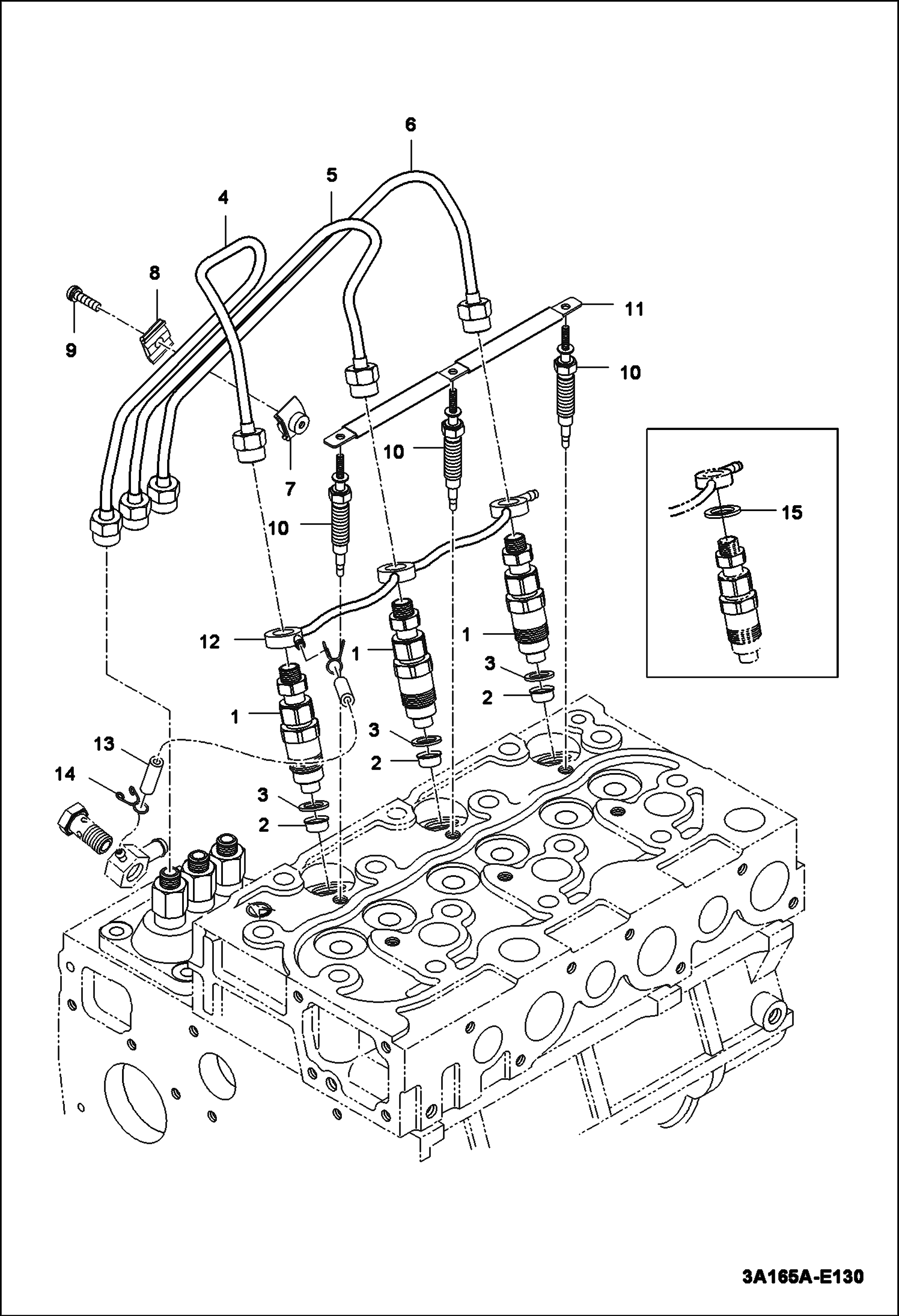 Схема ДЕРЖАТЕЛЬ ФОРСУНКИ В СБОРЕ