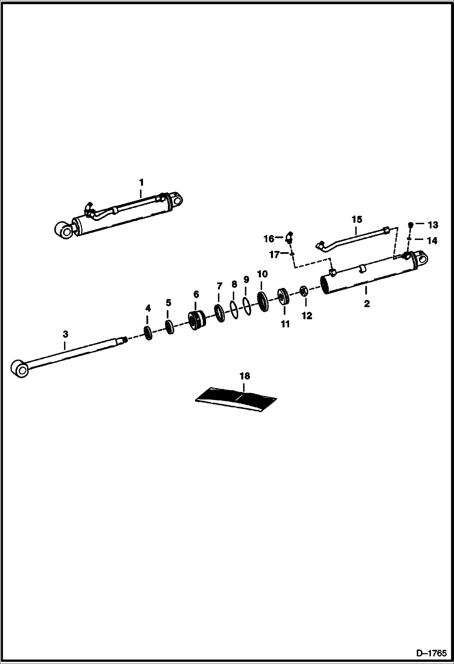 ЭКСКАВАТОР-ПОГРУЗЧИК (ЦИЛИНДР СТАБИЛИЗАТОРА) (911) (843 ТОЛЬКО)