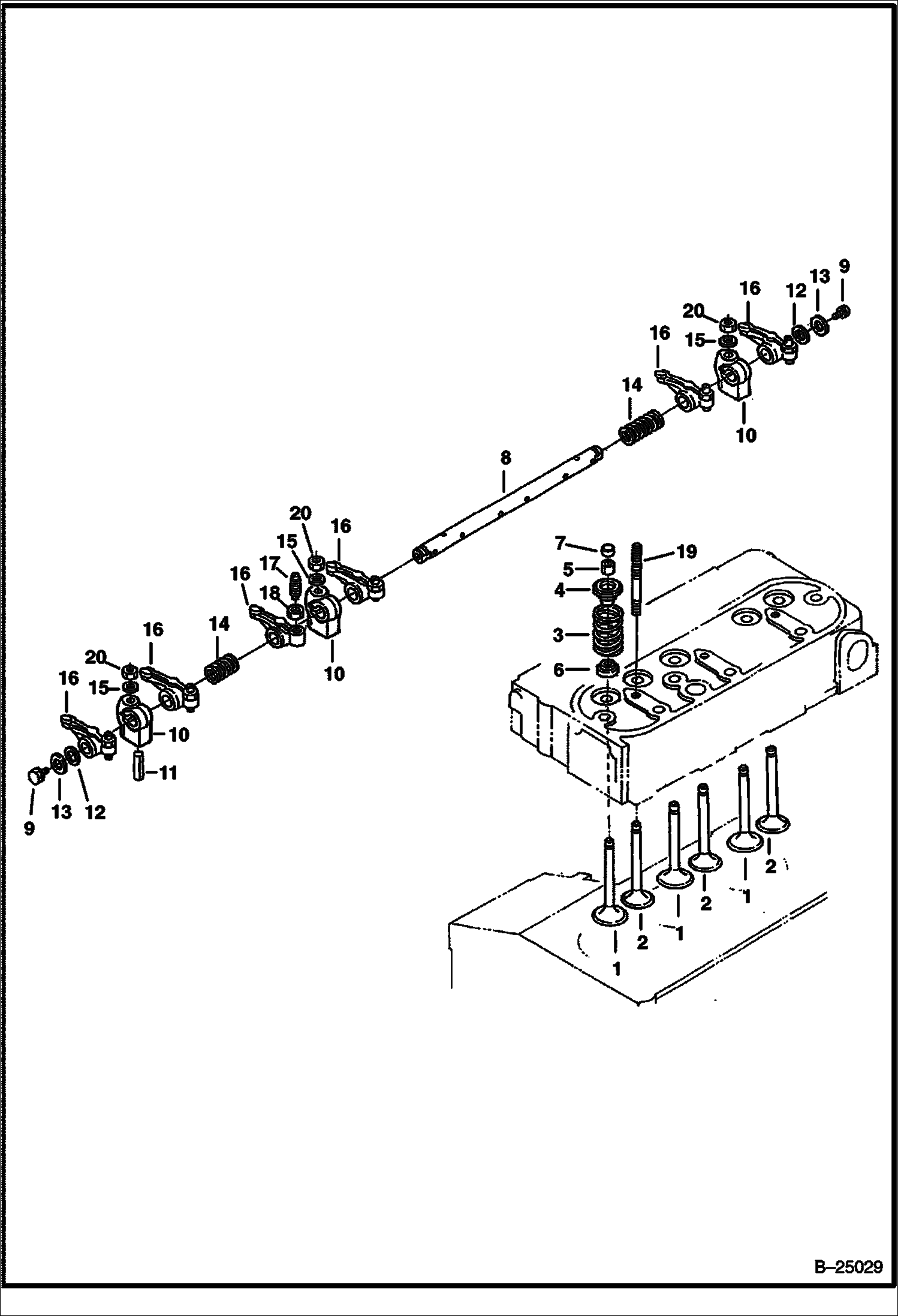 КОРОМЫСЛО КЛАПАНА И КЛАПАНЫ