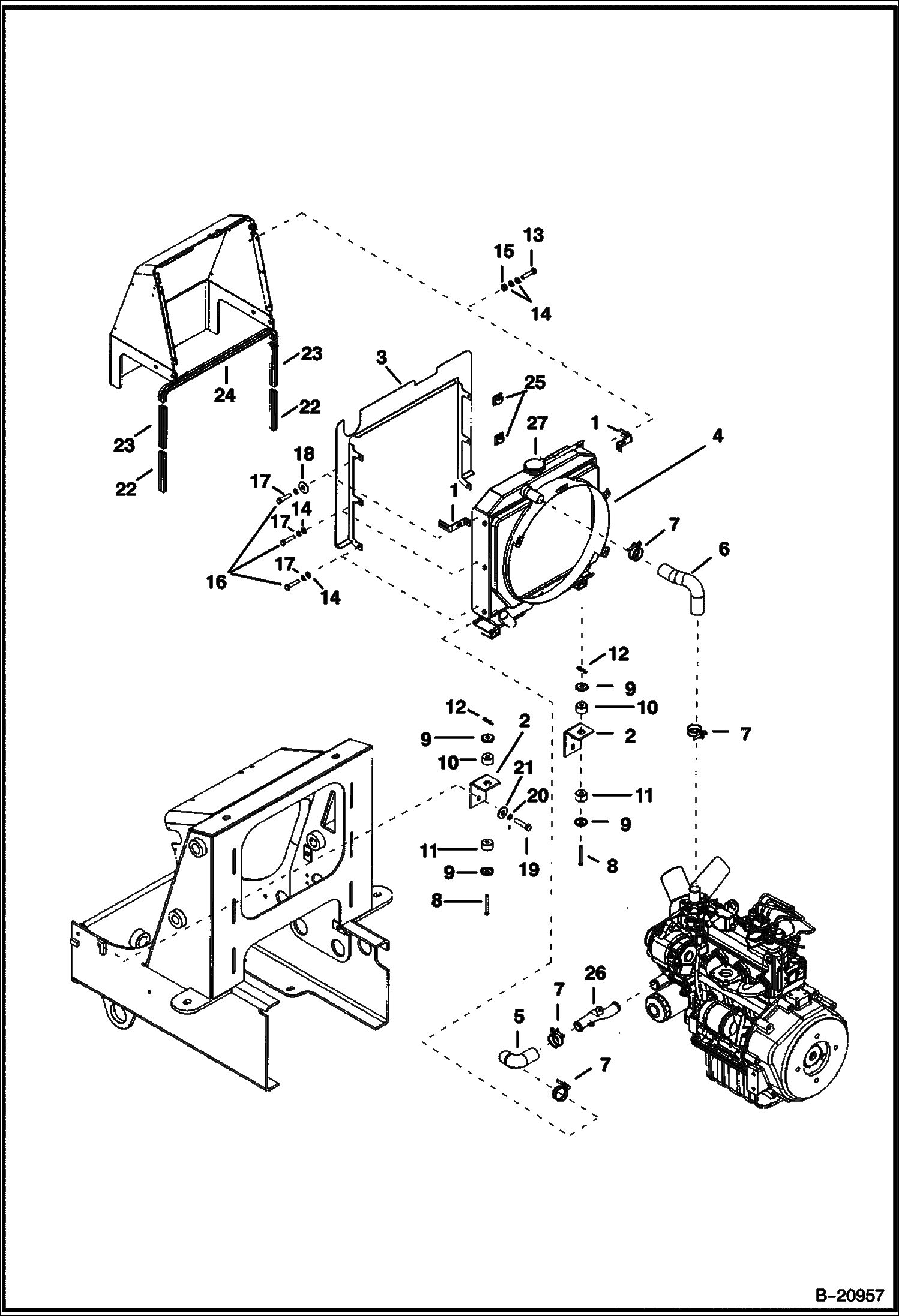 СИСТЕМА ОХЛАЖДЕНИЯ ДВИГАТЕЛЯ 5700 11001 И ВЫШЕ