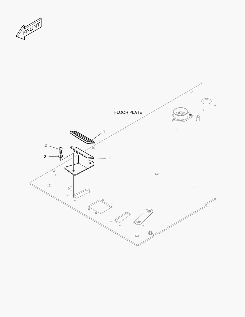 1620 FOOT REST - R.H