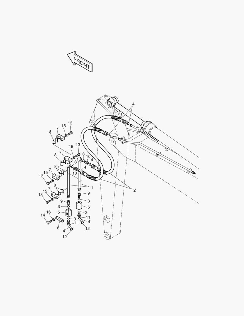 Спецтехника 6491 ARM PIPING-ARM 2.5m(ONE & TWO WAY) [1330~] - главное фото