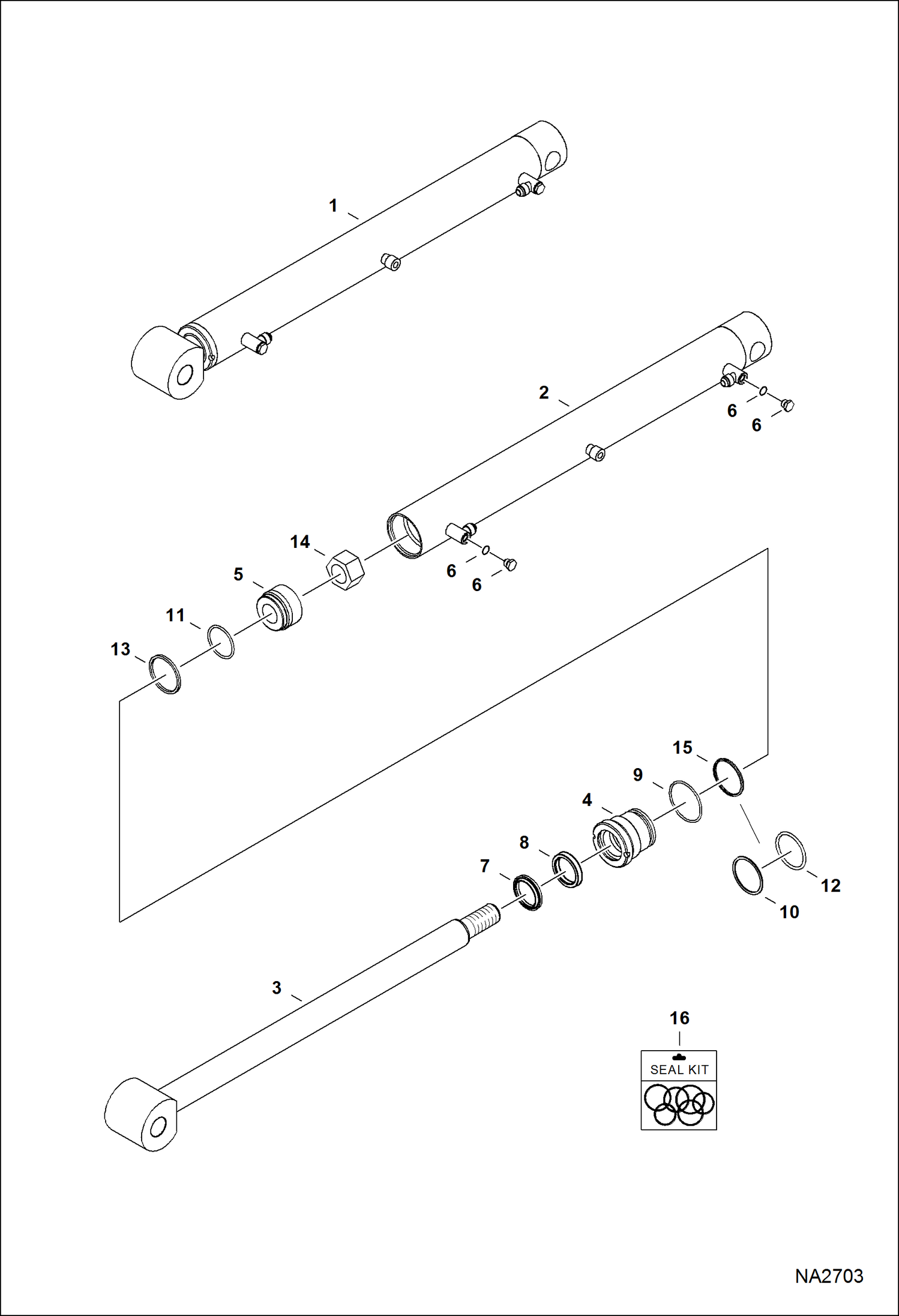 ОДНОКОВШОВЫЙ ПОГРУЗЧИК 8TL (AKPM, AL4E) (ЦИЛИНДР КОВША)