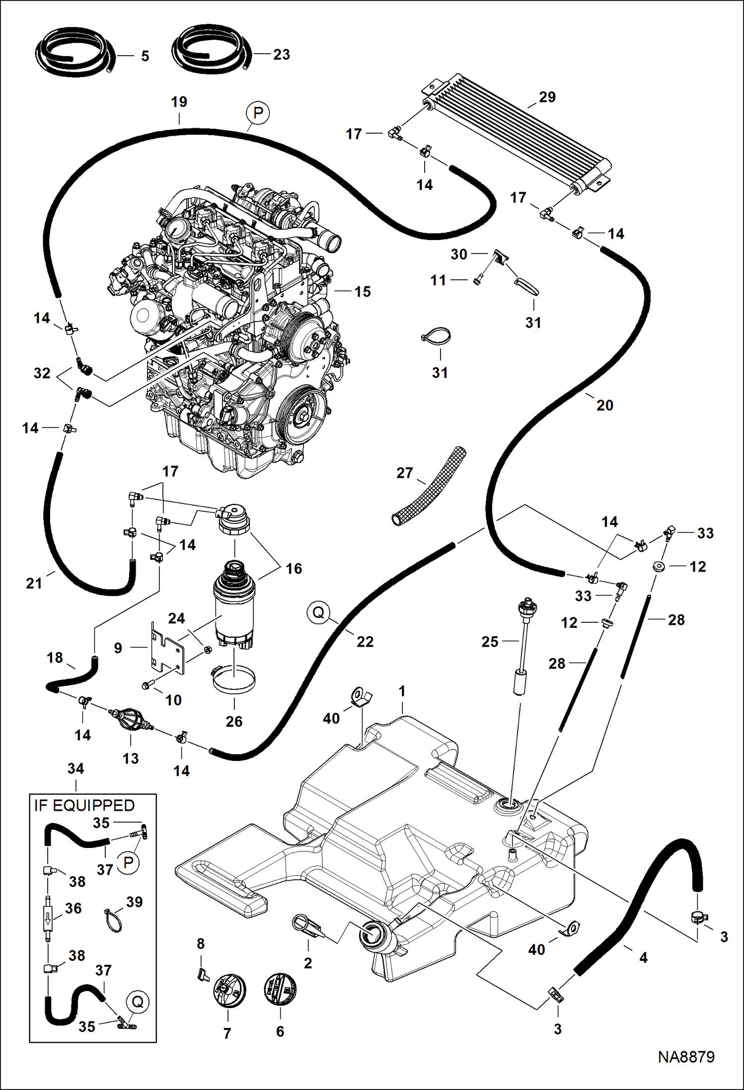 СИСТЕМА ПОДАЧИ ТОПЛИВА (СЕРИЙНЫЙ НОМЕР AUVB11001 - AUVB11760)