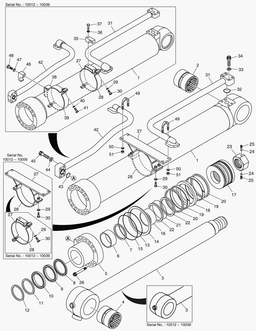 ЦИЛИНДР КОВША - РУКОЯТЬ 2.9 м