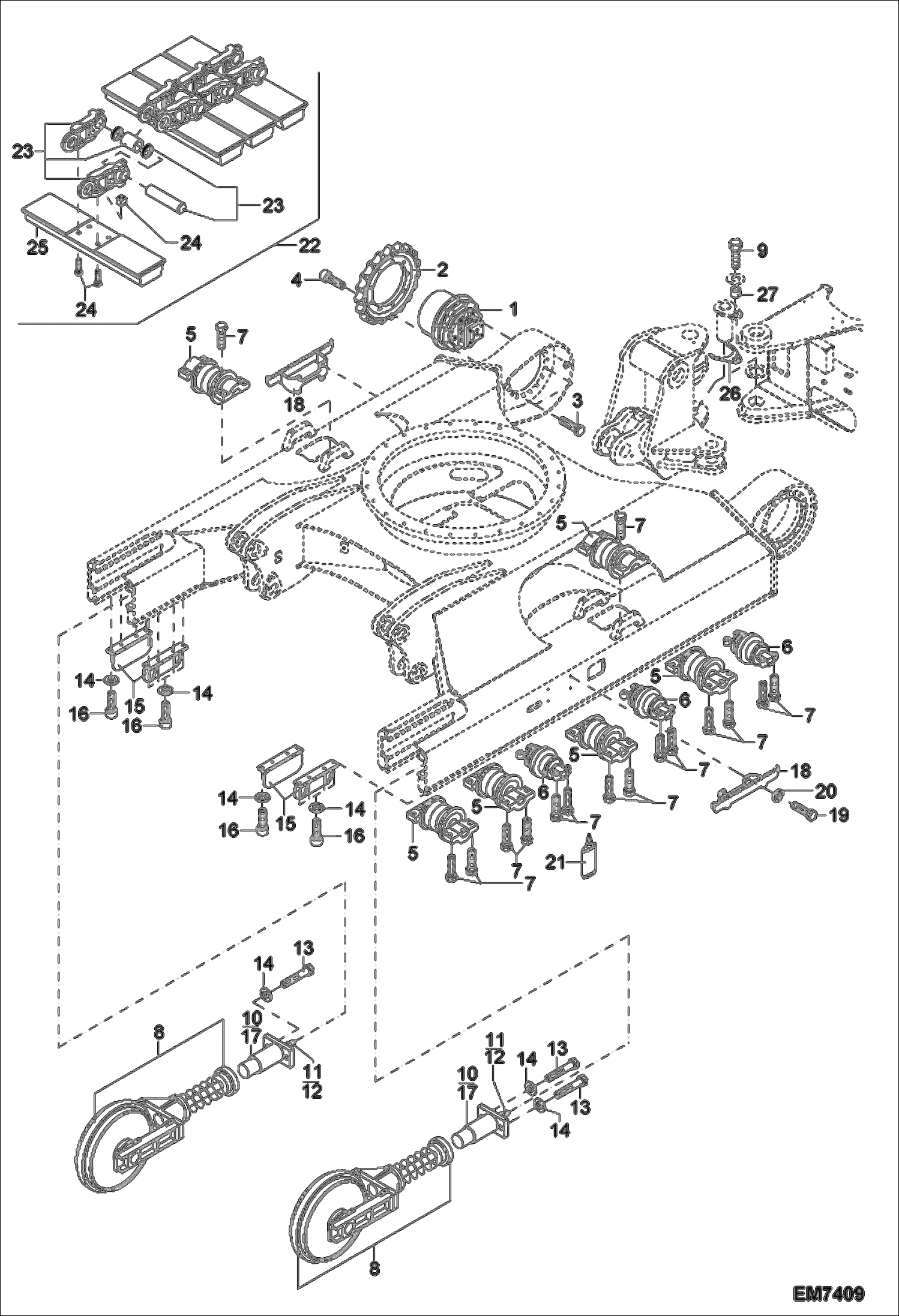 ТИП ГУСЕНИЦЫ И СТАЛЬНАЯ РЕЗИНОВАЯ ГУСЕНИЦА