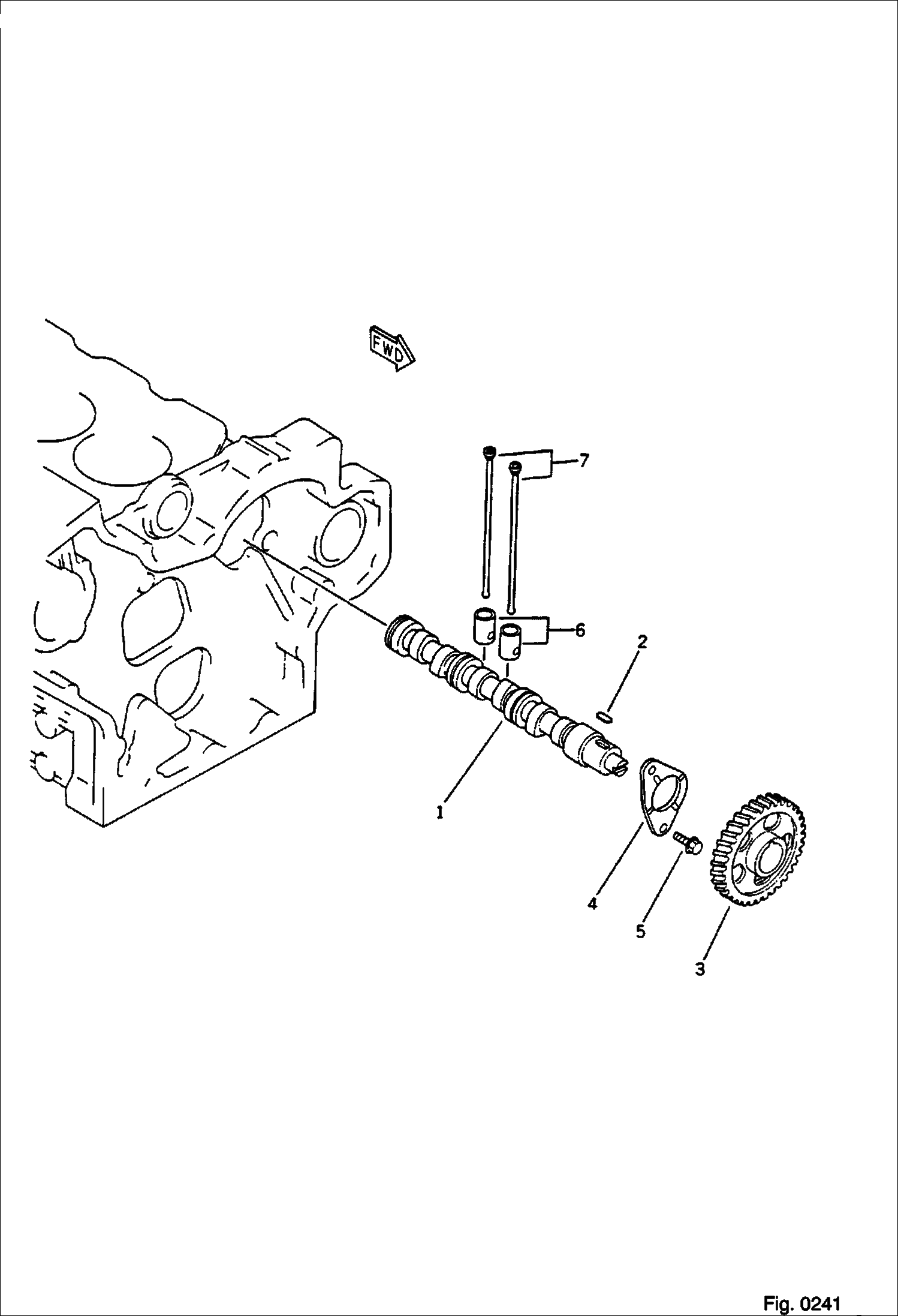 Схема РАСПРЕДЕЛИТЕЛЬНЫЙ ВАЛ И ТОЛКАТЕЛЬ