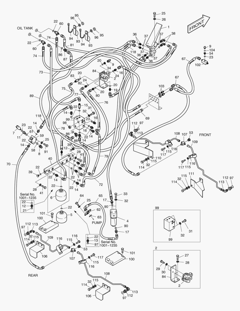 1265 BRAKE PIPING-LOCAL AXLE [1001~1185]