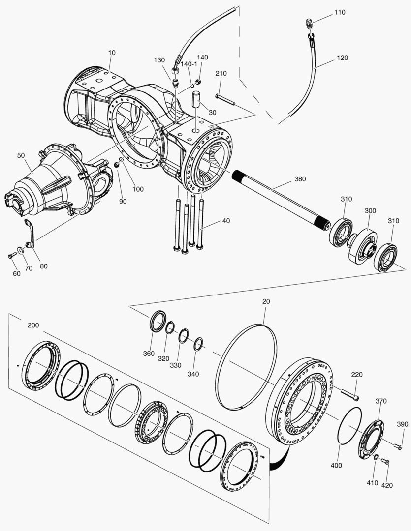 Спецтехника G090-10 AXLE HOUSING ASS`Y