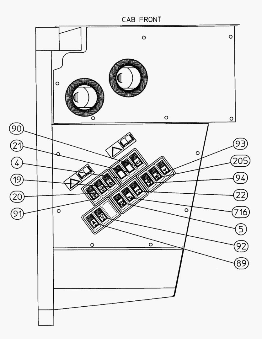 G062-11 ELECTRICAL SYSTEM; INSTRUMENT PANEL LEFT