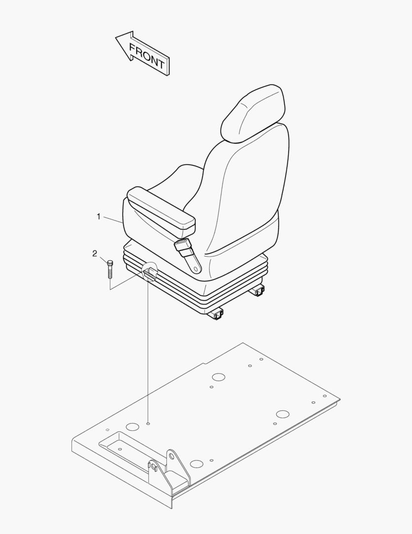 1540 SEAT MOUNTING-EXCEPT EUROPE & U.S.A [1454~]