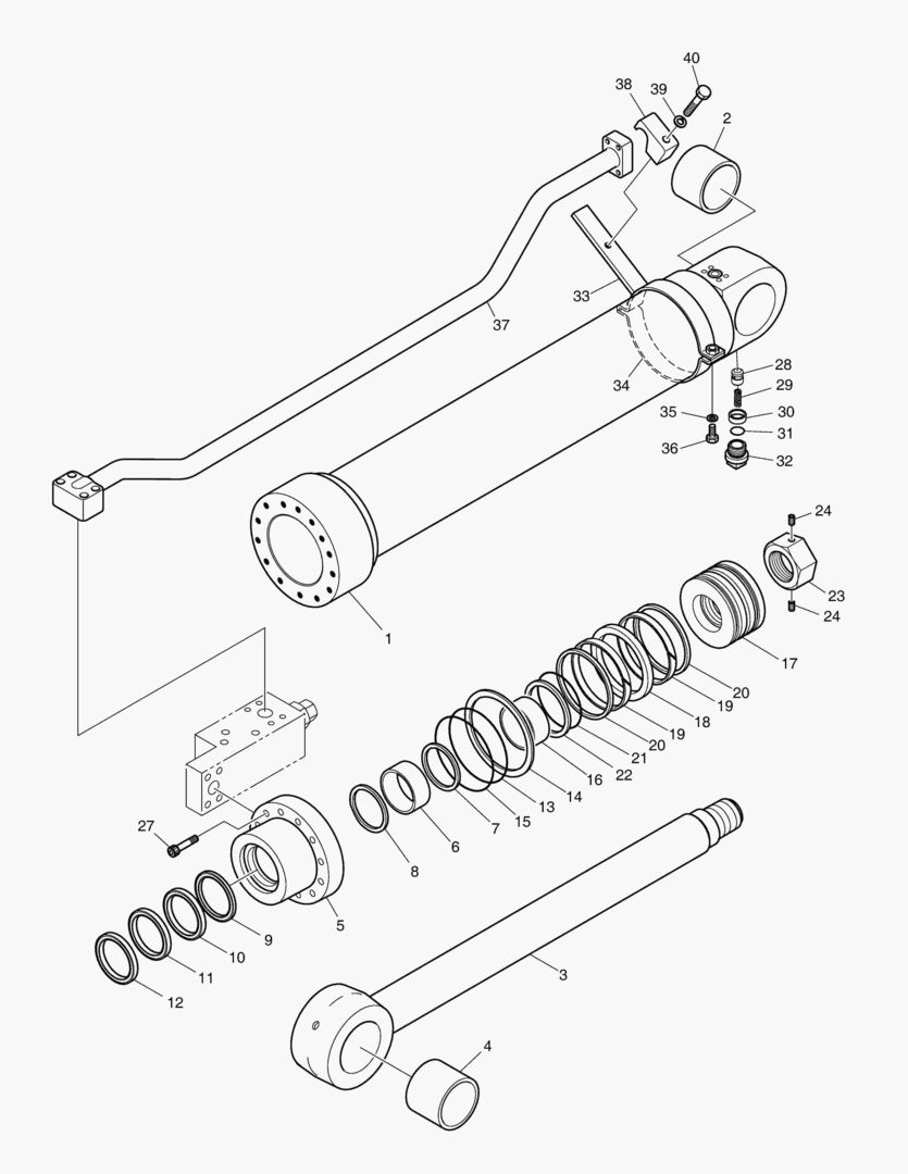 Спецтехника 4431 ARM CYLINDER - LOCK VALVE [7127~7129] - главное фото