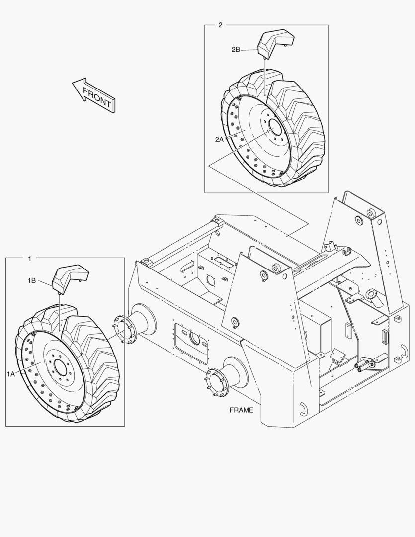 Спецтехника 6110 WHEEL ASS`Y-12Г—16.5