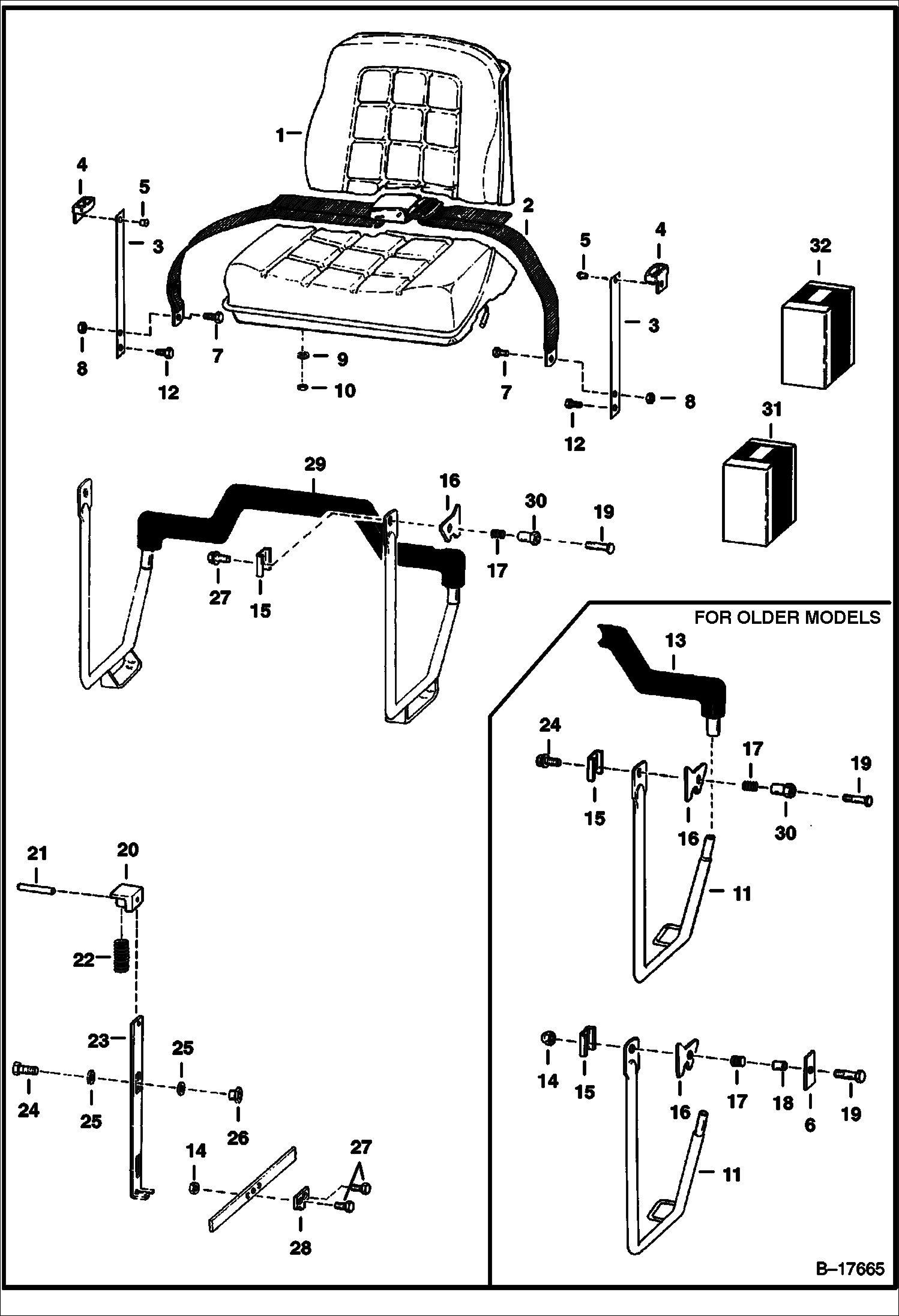 Схема СИДЕНИЕ И ОПОРА СИДЕНЬЯ