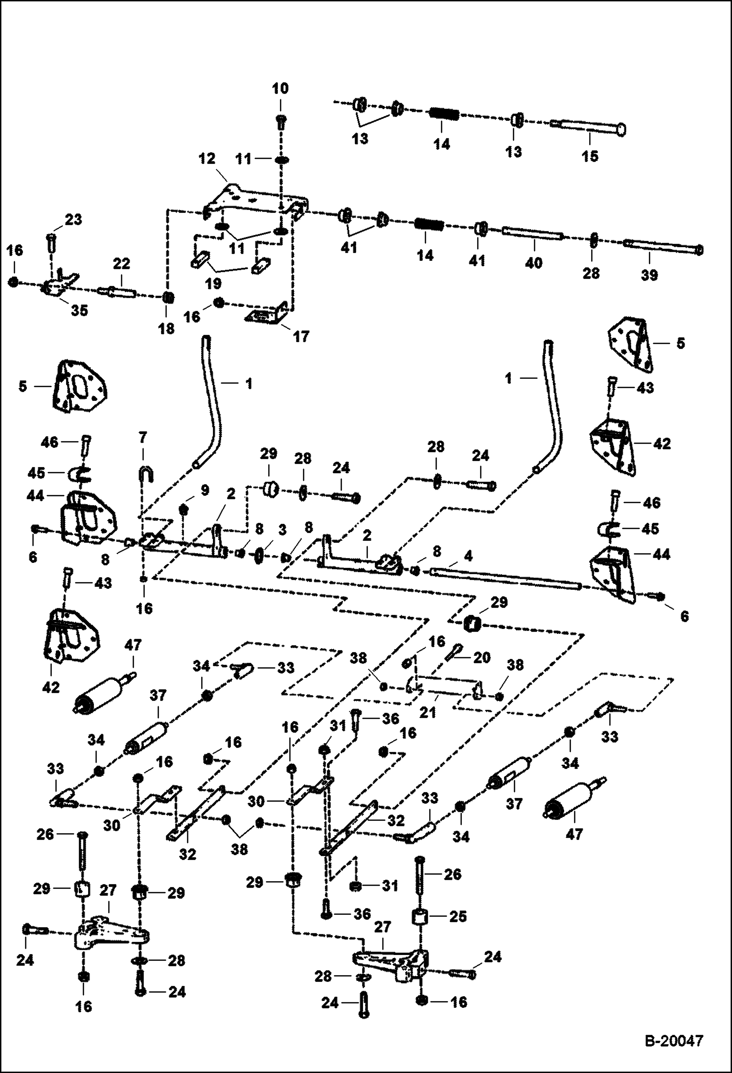Схема ОРГАНЫ РУЧНОГО УПРАВЛЕНИЯ