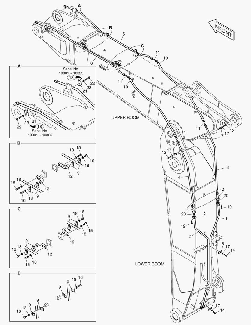 ТРУБОПРОВОД ШАРНИРНОЙ СТРЕЛЫ - ВРАЩАЮЩИЙСЯ