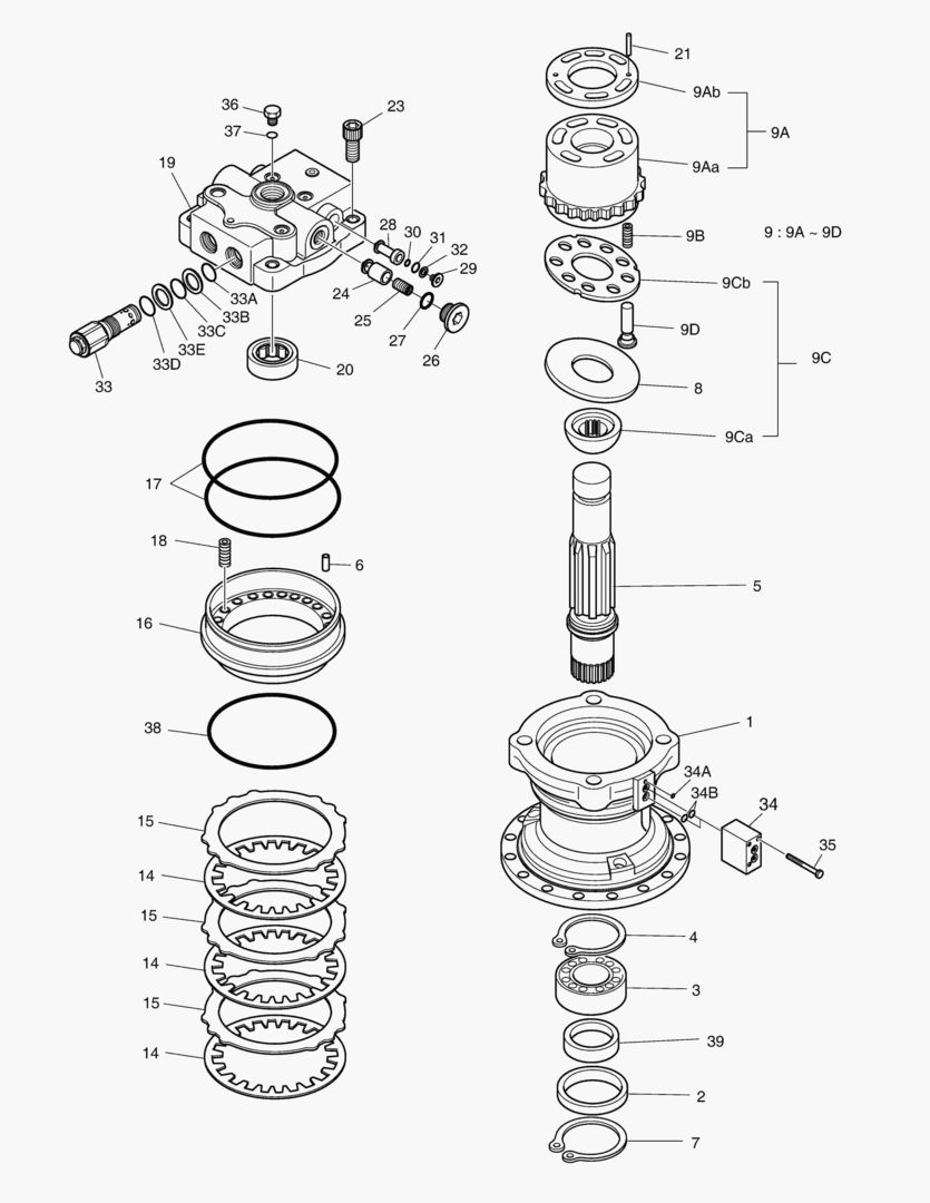 ГИДРОМОТОР ПОВОРОТА ПЛАТФОРМЫ