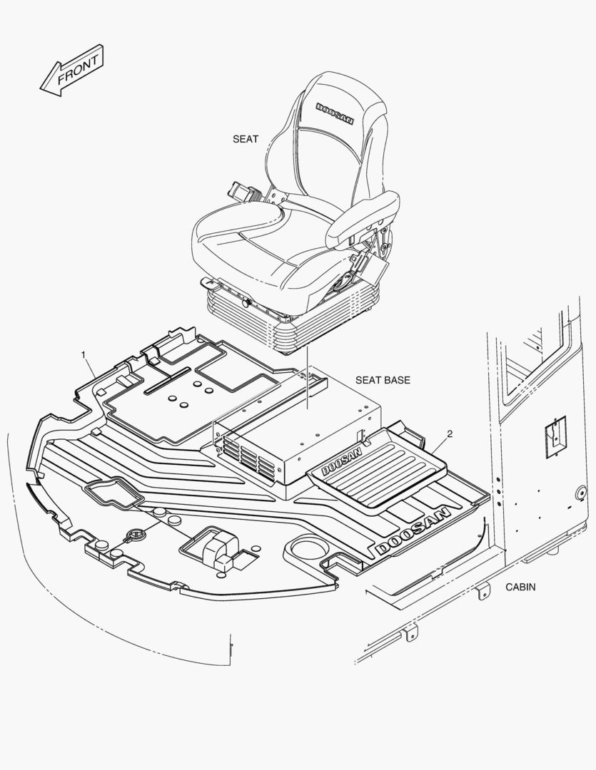 КОВРИК НА ПОЛУ КУЗОВА(ЭЛЕКТРИКА)