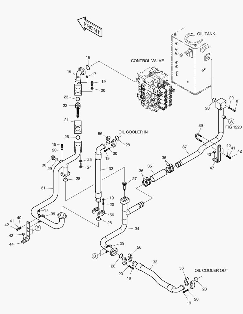 ТУБОПРОВОД МАСЛЯНОГО РАДИАТОРА(2)