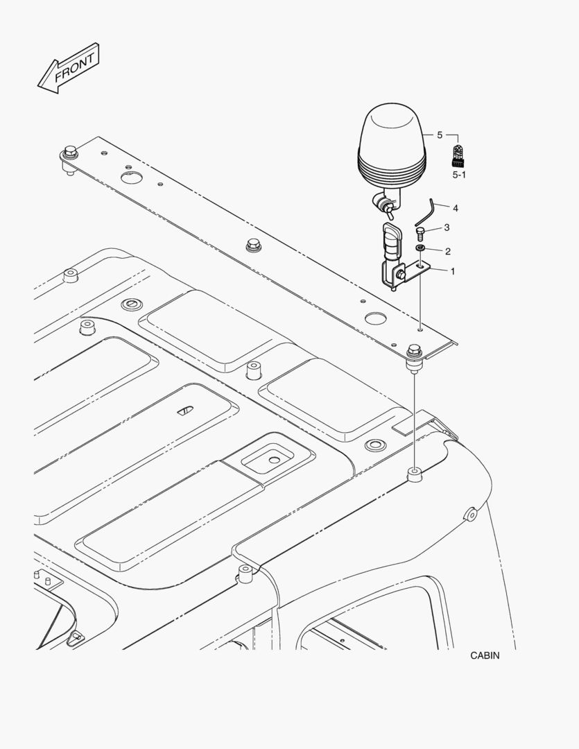 7420 ROTATING BEACON - WITH LAMP [1001~1307]