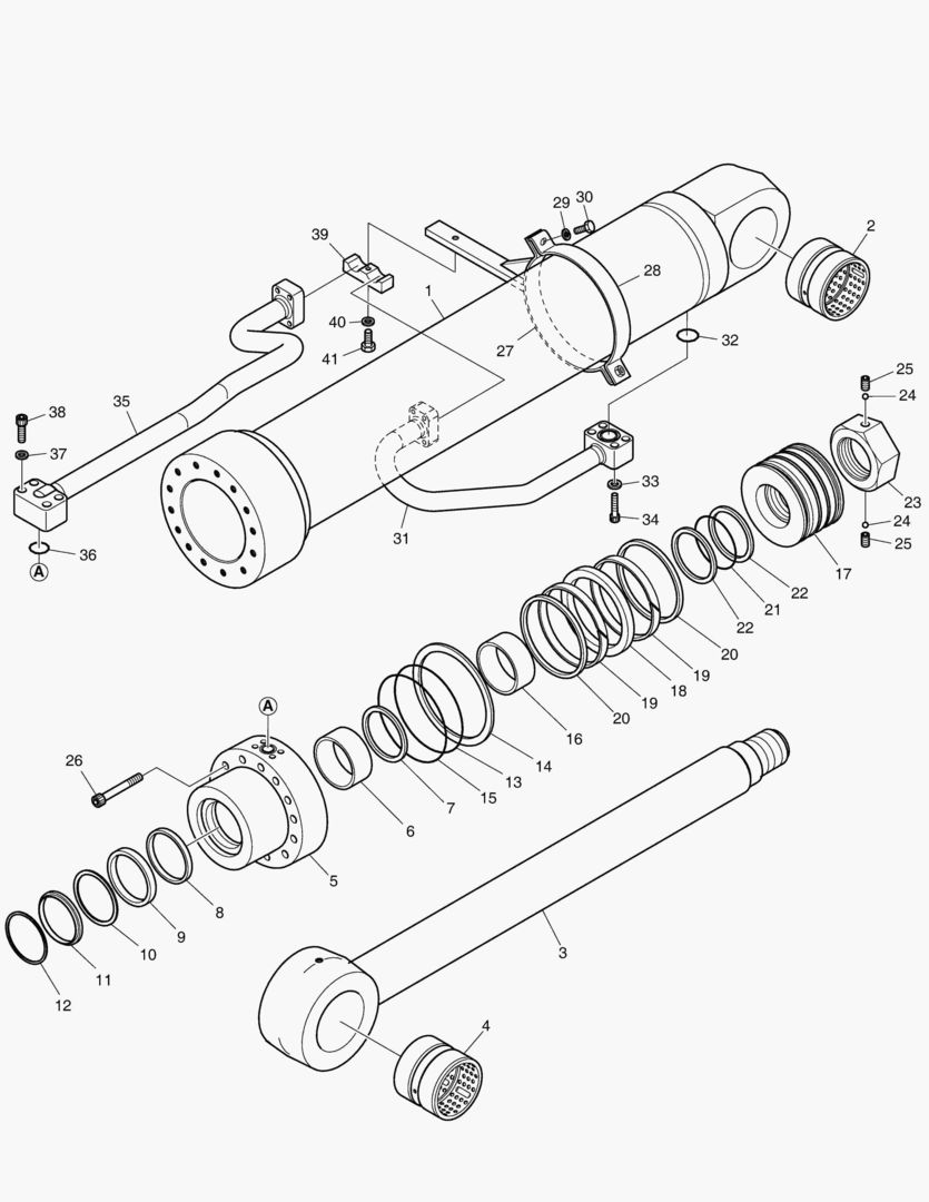 ЦИЛИНДР ПОДЪЕМА - ПРАВОСТОРОННИЙ