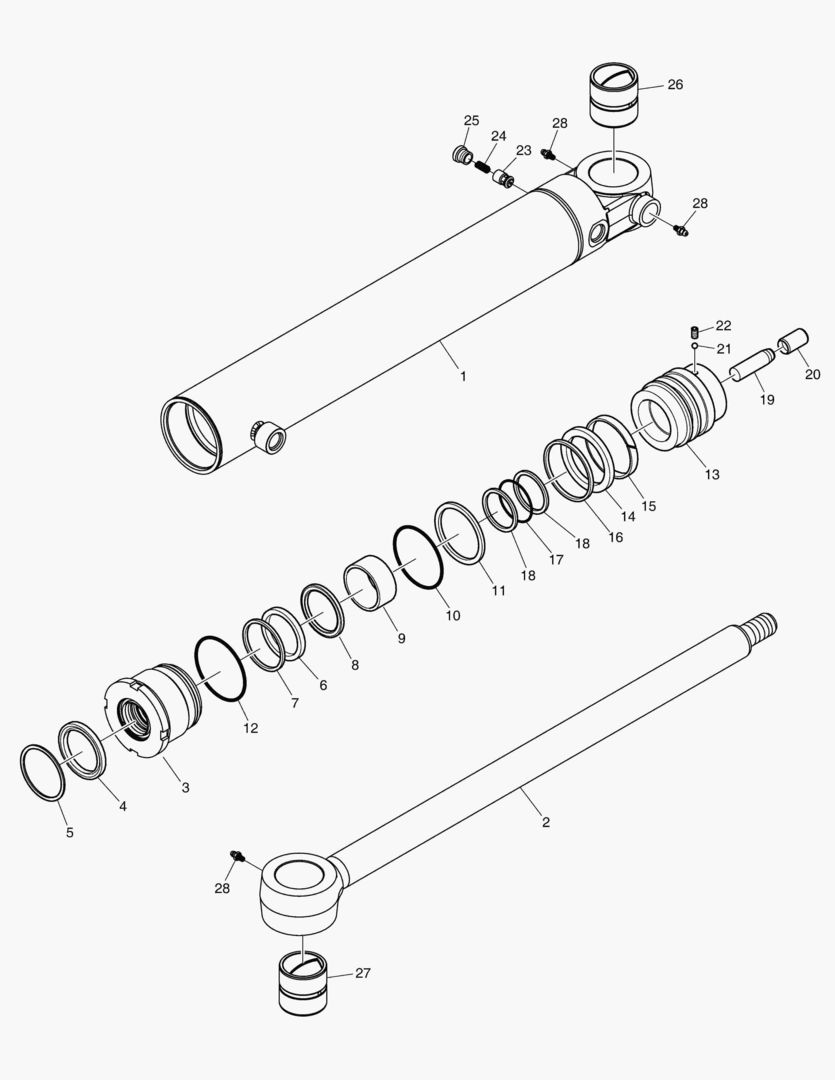 Спецтехника 3521 STEERING CYLINDER [10411~] - главное фото