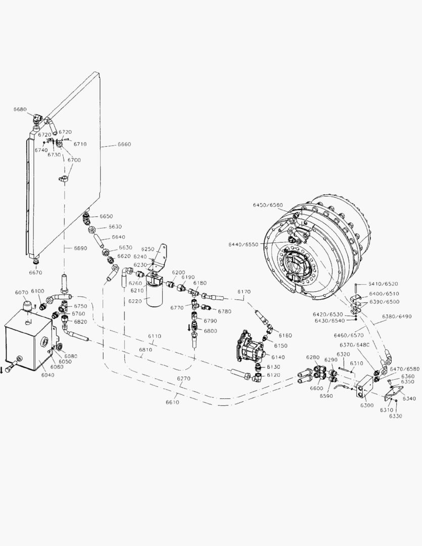 Спецтехника G190-62A COOLING CIRCUIT; FRONT HUBS [810053~] - главное фото